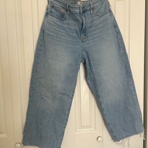 Madewell The Curvy Perfect Vintage Wide-Leg Crop Jean